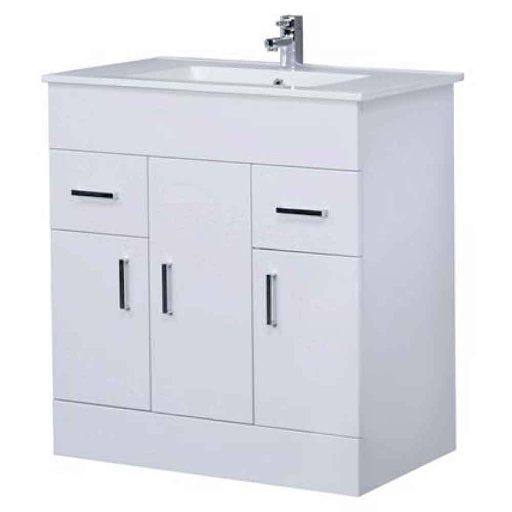 1300mm Bathroom Vanity Unit Back To Wall Toilet Basin Sink Suite