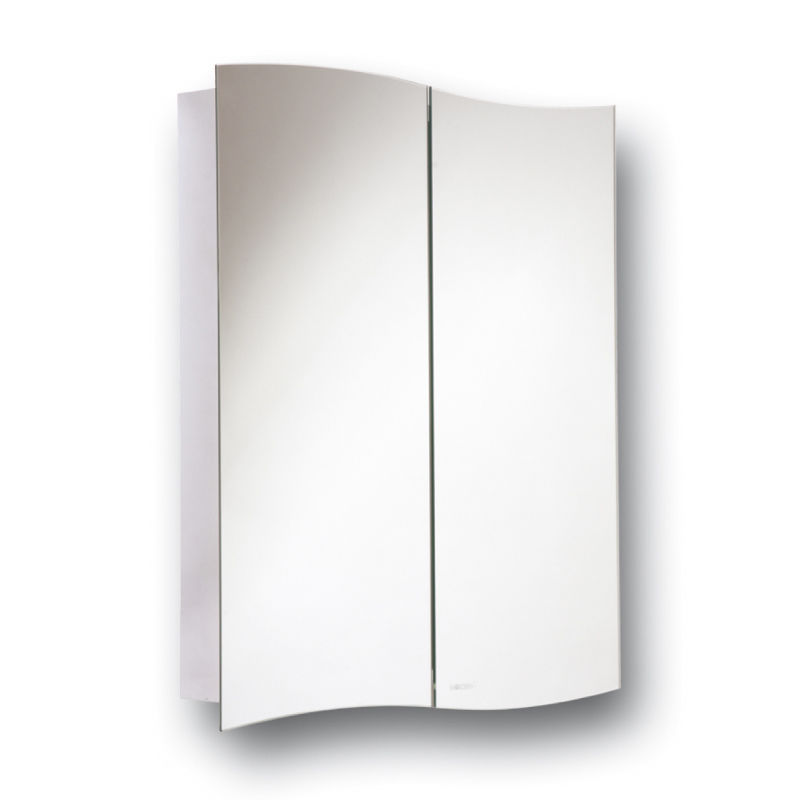 Hinged Wall Mirror Wave Duo Hinge Cabinet Mirror Bathroom Wall Mounted